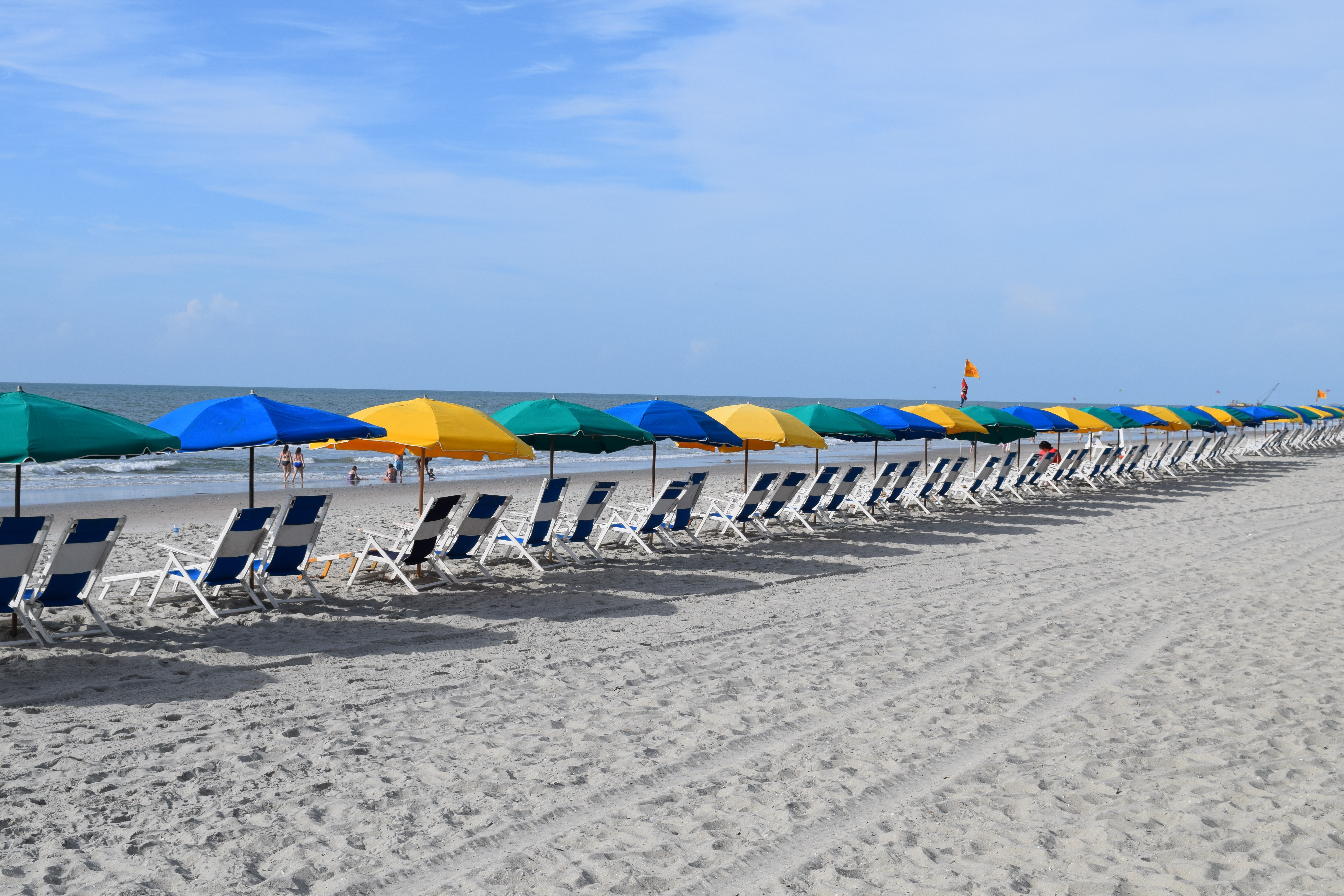 North Myrtle Beach beach and umbrellas