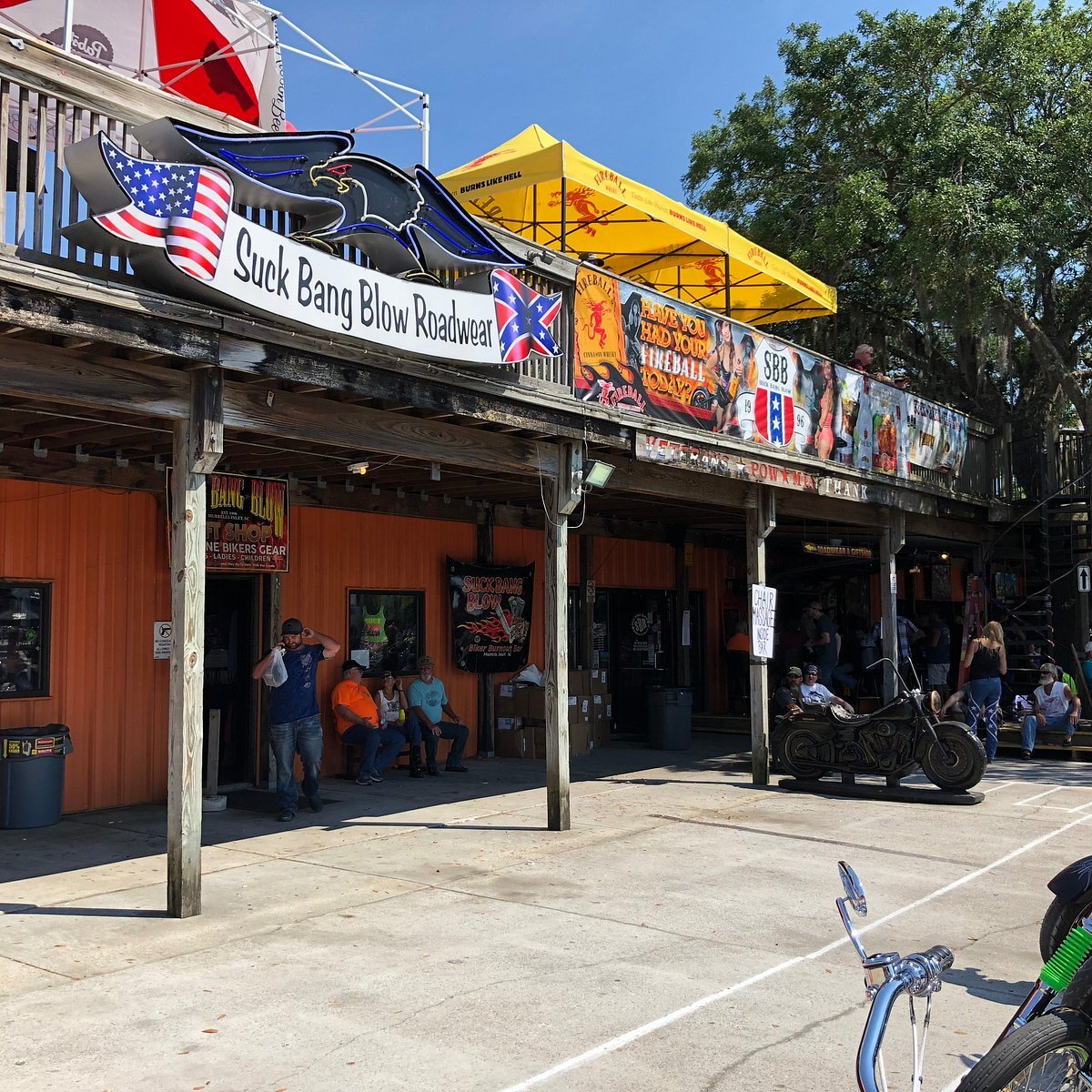 Suck Bang Blow bar exterior during bike week