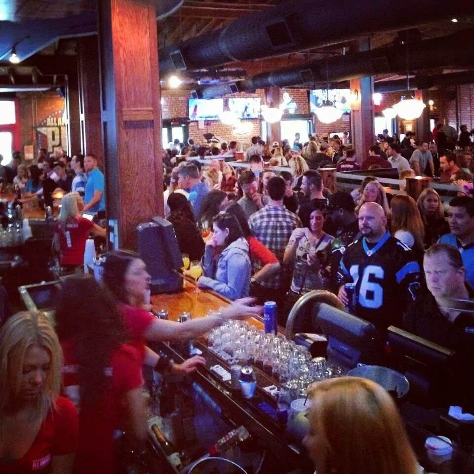 Sports bar crowd